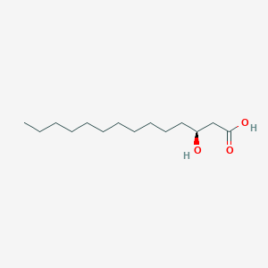 molecular formula C14H28O3 B014223 (S)-3-羟基肉豆蔻酸 CAS No. 35683-15-9