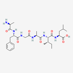 molecular formula C29H46N6O7 B14223025 H-Ala-Phe-Gly-Ala-Ile-Leu-OH CAS No. 574749-68-1