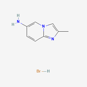 molecular formula C8H10BrN3 B1422303 2-Methylimidazo[1,2-a]pyridin-6-amine hydrobromide CAS No. 1240528-67-9