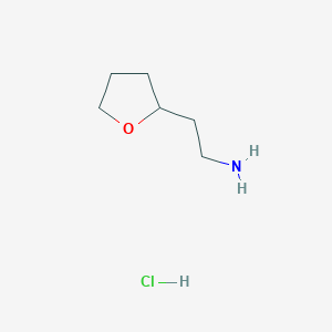 molecular formula C6H14ClNO B1422305 2-(氧杂环丁烷-2-基)乙-1-胺盐酸盐 CAS No. 1240527-33-6