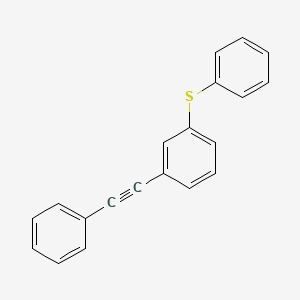 molecular formula C20H14S B14223059 1-(Phenylethynyl)-3-(phenylsulfanyl)benzene CAS No. 587875-18-1