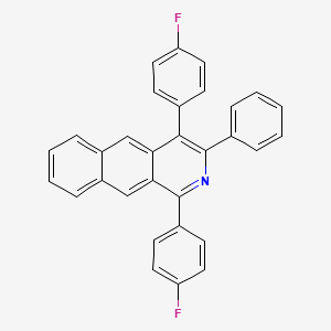 molecular formula C31H19F2N B14223069 1,4-Bis(4-fluorophenyl)-3-phenylbenzo[G]isoquinoline CAS No. 820233-86-1