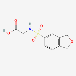 molecular formula C10H11NO5S B1422309 2-(1,3-Dihydro-2-benzofuran-5-sulfonamido)acetic acid CAS No. 1240527-08-5