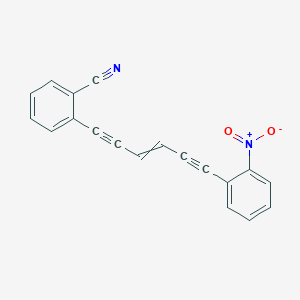 molecular formula C19H10N2O2 B14223136 2-[6-(2-Nitrophenyl)hex-3-ene-1,5-diyn-1-yl]benzonitrile CAS No. 823227-10-7