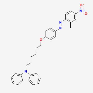 9-(6-{4-[(E)-(2-Methyl-4-nitrophenyl)diazenyl]phenoxy}hexyl)-9H-carbazole