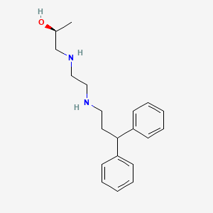 (2S)-1-[2-(3,3-diphenylpropylamino)ethylamino]propan-2-ol