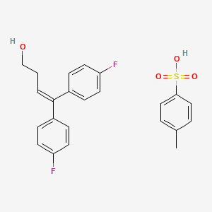 4,4-Bis(4-fluorophenyl)but-3-en-1-ol;4-methylbenzenesulfonic acid