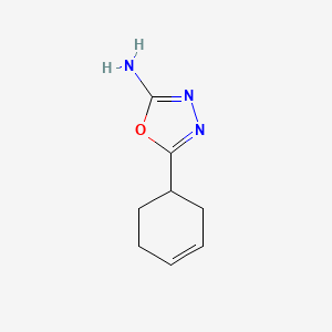 molecular formula C8H11N3O B1422329 5-(环己-3-烯-1-基)-1,3,4-恶二唑-2-胺 CAS No. 1248907-30-3