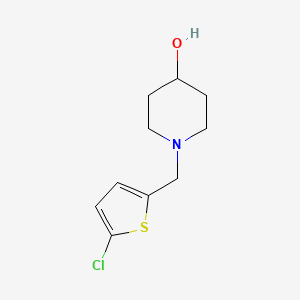 1-[(5-Chlorothiophen-2-yl)methyl]piperidin-4-ol