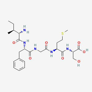 L-Isoleucyl-L-phenylalanylglycyl-L-methionyl-L-serine