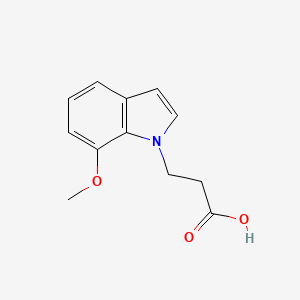 molecular formula C12H13NO3 B1422339 3-(7-methoxy-1H-indol-1-yl)propanoic acid CAS No. 1219587-07-1