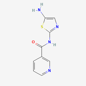 N-(5-Amino-1,3-thiazol-2-yl)pyridine-3-carboxamide