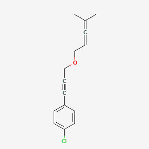 Benzene, 1-chloro-4-[3-[(4-methyl-2,3-pentadienyl)oxy]-1-propynyl]-