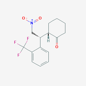 (2S)-2-[(1R)-2-nitro-1-[2-(trifluoromethyl)phenyl]ethyl]cyclohexan-1-one