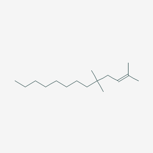 molecular formula C16H32 B14223455 2,5,5-Trimethyltridec-2-ene CAS No. 824391-99-3