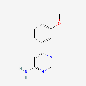 molecular formula C11H11N3O B1422351 6-(3-甲氧基苯基)嘧啶-4-胺 CAS No. 1192814-08-6