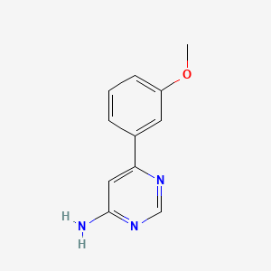 molecular formula C11H11N3O B1422351 4-amino-6-(3-méthoxyphényl)pyrimidine CAS No. 1192814-08-6