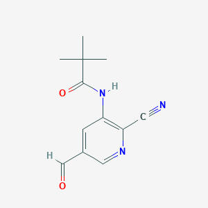 N-(2-Cyano-5-formylpyridin-3-yl)pivalamide