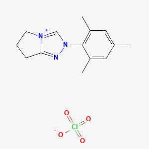 6,7-Dihydro-2-(2,4,6-trimethylphenyl)-5H-pyrrolo[2,1-c]-1,2,4-triazolium Perchlorate