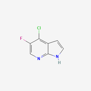 molecular formula C7H4ClFN2 B1422358 4-Chloro-5-fluoro-1H-pyrrolo[2,3-b]pyridine CAS No. 882033-66-1