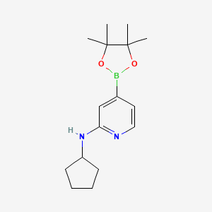 N-Cyclopentyl-4-(4,4,5,5-tetramethyl-1,3,2-dioxaborolan-2-YL)pyridin-2-amine