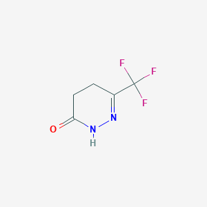 molecular formula C5H5F3N2O B1422362 6-(Trifluoromethyl)-4,5-dihydropyridazin-3(2H)-one CAS No. 628332-15-0