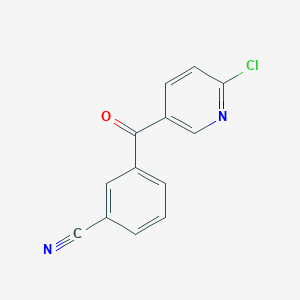2-Chloro-5-(3-cyanobenzoyl)pyridine