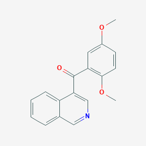 molecular formula C18H15NO3 B1422380 4-(2,5-Dimethoxybenzoyl)isoquinoline CAS No. 1187171-80-7
