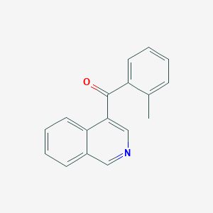 molecular formula C17H13NO B1422381 4-(2-Methylbenzoyl)isoquinoline CAS No. 1187166-17-1