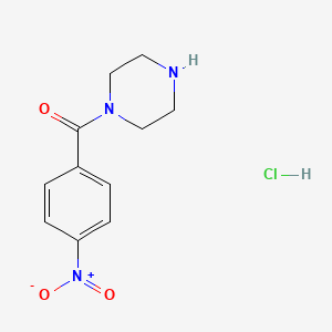 molecular formula C11H14ClN3O3 B1422390 1-(4-Nitrobenzoyl)piperazine hydrochloride CAS No. 202819-51-0