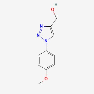 molecular formula C10H11N3O2 B1422397 [1-(4-methoxyphenyl)-1H-1,2,3-triazol-4-yl]methanol CAS No. 910546-48-4