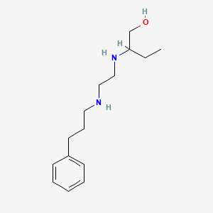 2-[2-(3-Phenylpropylamino)ethylamino]butan-1-ol