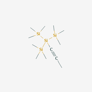 1,1,1,3,3,3-Hexamethyl-2-(prop-1-yn-1-yl)-2-(trimethylsilyl)trisilane