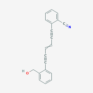 2-{6-[2-(Hydroxymethyl)phenyl]hex-3-ene-1,5-diyn-1-yl}benzonitrile