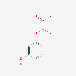 2-Butanone, 3-(3-hydroxyphenoxy)-