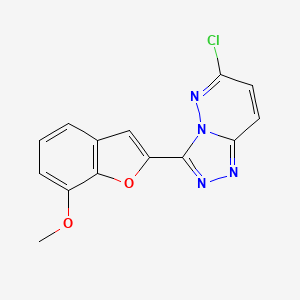 6-Chloro-3-(7-methoxy-1-benzofuran-2-yl)[1,2,4]triazolo[4,3-b]pyridazine