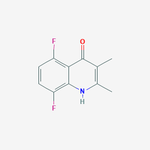 molecular formula C11H9F2NO B1422405 5,8-Difluoro-2,3-dimethyl-1,4-dihydroquinolin-4-one CAS No. 1182991-43-0