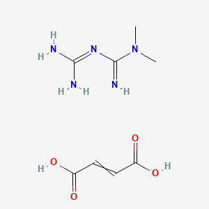 But-2-enedioic acid;3-(diaminomethylidene)-1,1-dimethylguanidine