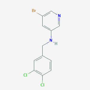 5-Bromo-N-[(3,4-dichlorophenyl)methyl]pyridin-3-amine