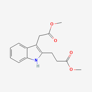 Methyl 3-[3-(2-methoxy-2-oxoethyl)-1H-indol-2-yl]propanoate