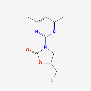 B1422418 5-(Chloromethyl)-3-(4,6-dimethylpyrimidin-2-yl)-1,3-oxazolidin-2-one CAS No. 1256628-06-4