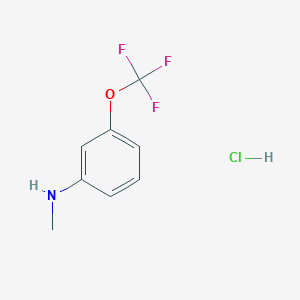 molecular formula C8H9ClF3NO B1422419 N-甲基-3-(三氟甲氧基)苯胺盐酸盐 CAS No. 1201824-14-7