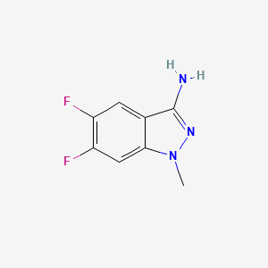 molecular formula C8H7F2N3 B1422423 5,6-二氟-1-甲基-1H-吲唑-3-胺 CAS No. 1221792-46-6