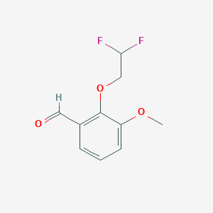 molecular formula C10H10F2O3 B1422428 2-(2,2-Difluoroethoxy)-3-methoxybenzaldehyde CAS No. 1184531-70-1
