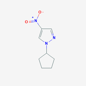 molecular formula C8H11N3O2 B1422429 1-Cyclopentyl-4-nitro-1H-pyrazole CAS No. 1245772-56-8