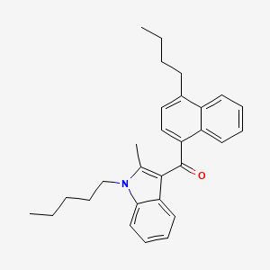 (4-butylnaphthalen-1-yl)(2-methyl-1-pentyl-1H-indol-3-yl)methanone