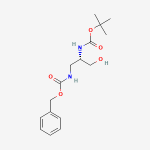 molecular formula C16H24N2O5 B1422442 Boc-Dap(Z)-OL CAS No. 721927-81-7