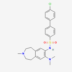 [1,1'-Biphenyl]-4-sulfonamide, 4'-chloro-N-[8-(dimethylamino)-2,3,4,5-tetrahydro-3-methyl-1H-3-benzazepin-7-yl]-