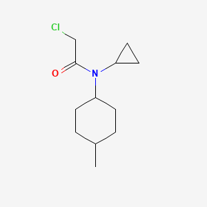 molecular formula C12H20ClNO B1422446 2-chloro-N-cyclopropyl-N-(4-methylcyclohexyl)acetamide CAS No. 1258650-29-1