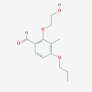 Benzaldehyde, 2-(2-hydroxyethoxy)-3-methyl-4-propoxy-